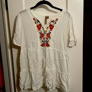 Brina & Em embroidered top